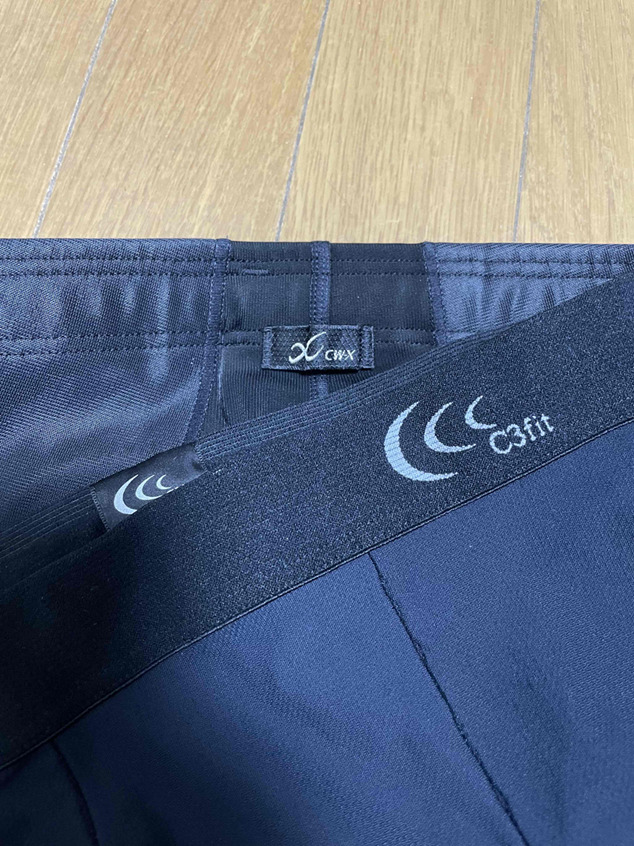 CW-XとC3fitを重ねた画像